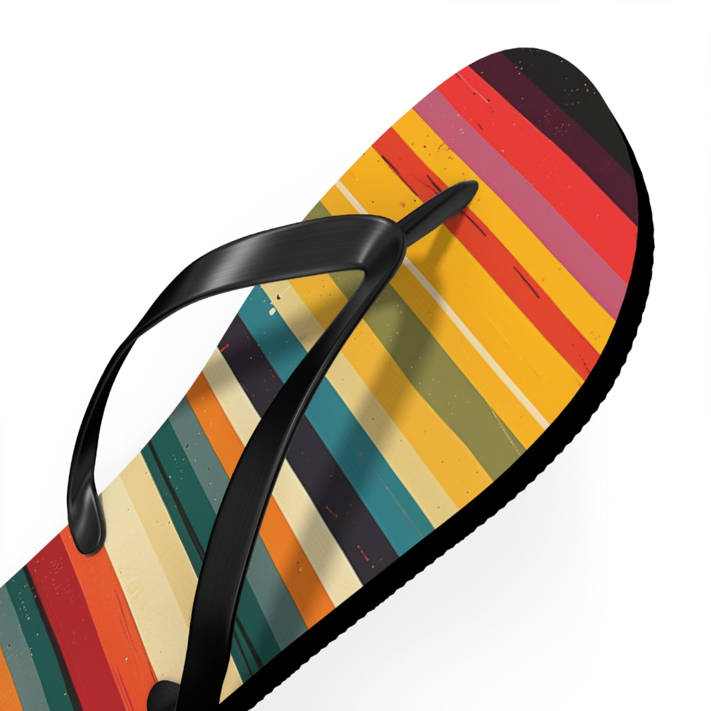 Colorful Stripes Flip-Flops
