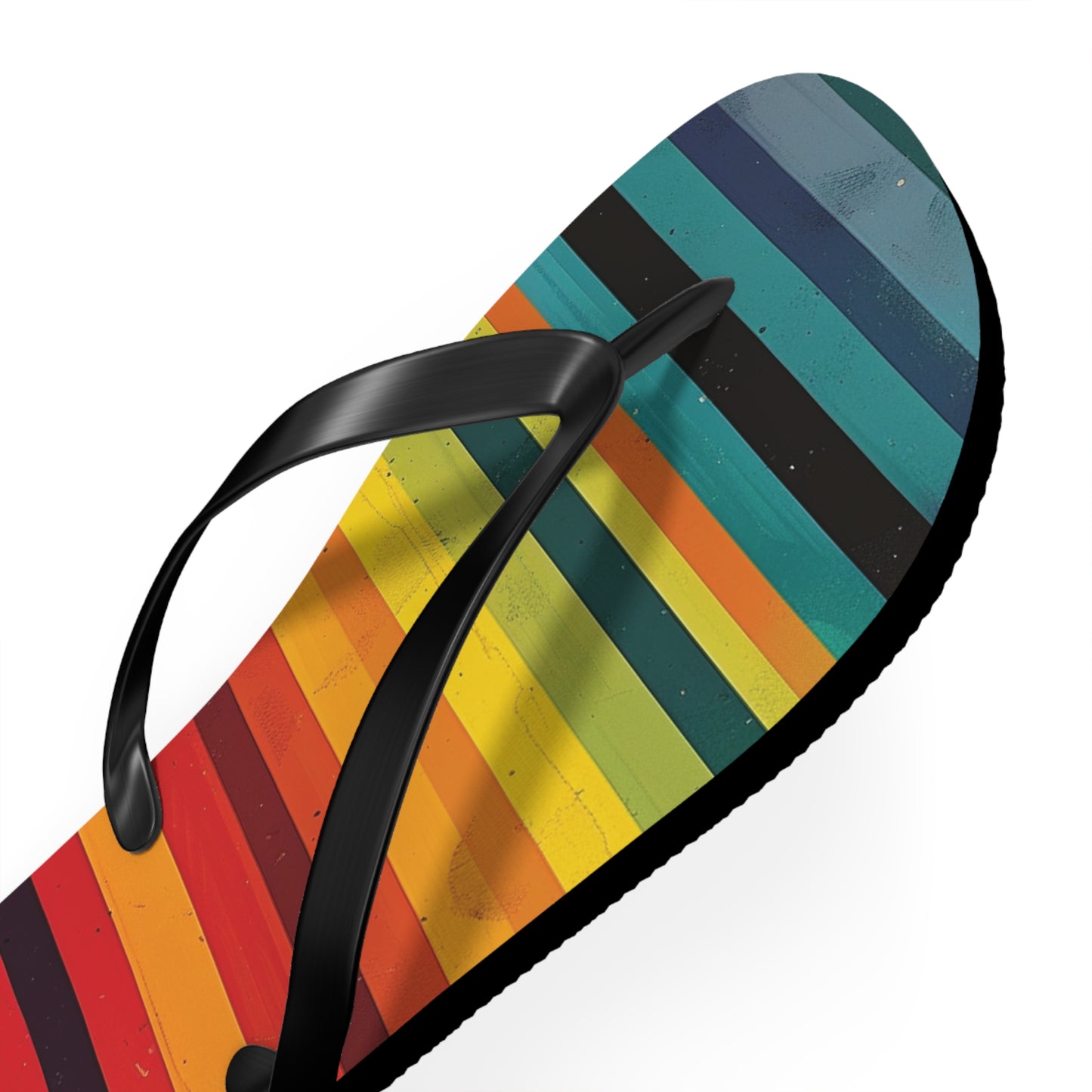 Colorful Stripes Flip-Flops
