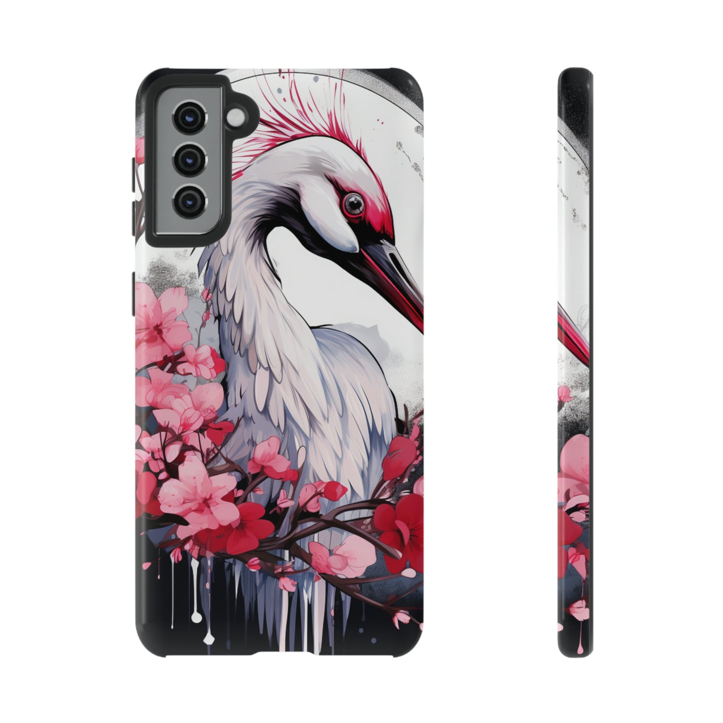 Cranes in Flight: Red-Crowned Crane Phone Case