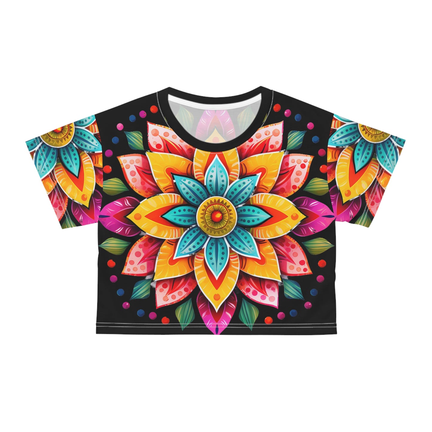 Mandala Art (AOP) Crop Tee