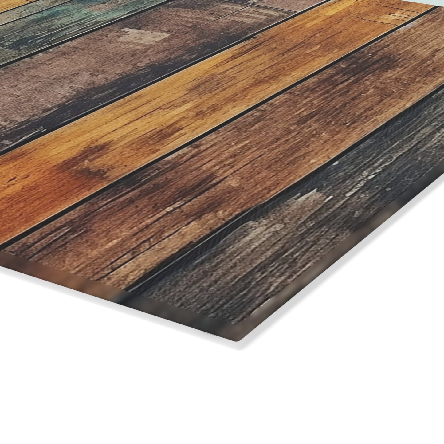 Wooden Print Glass Cutting Board