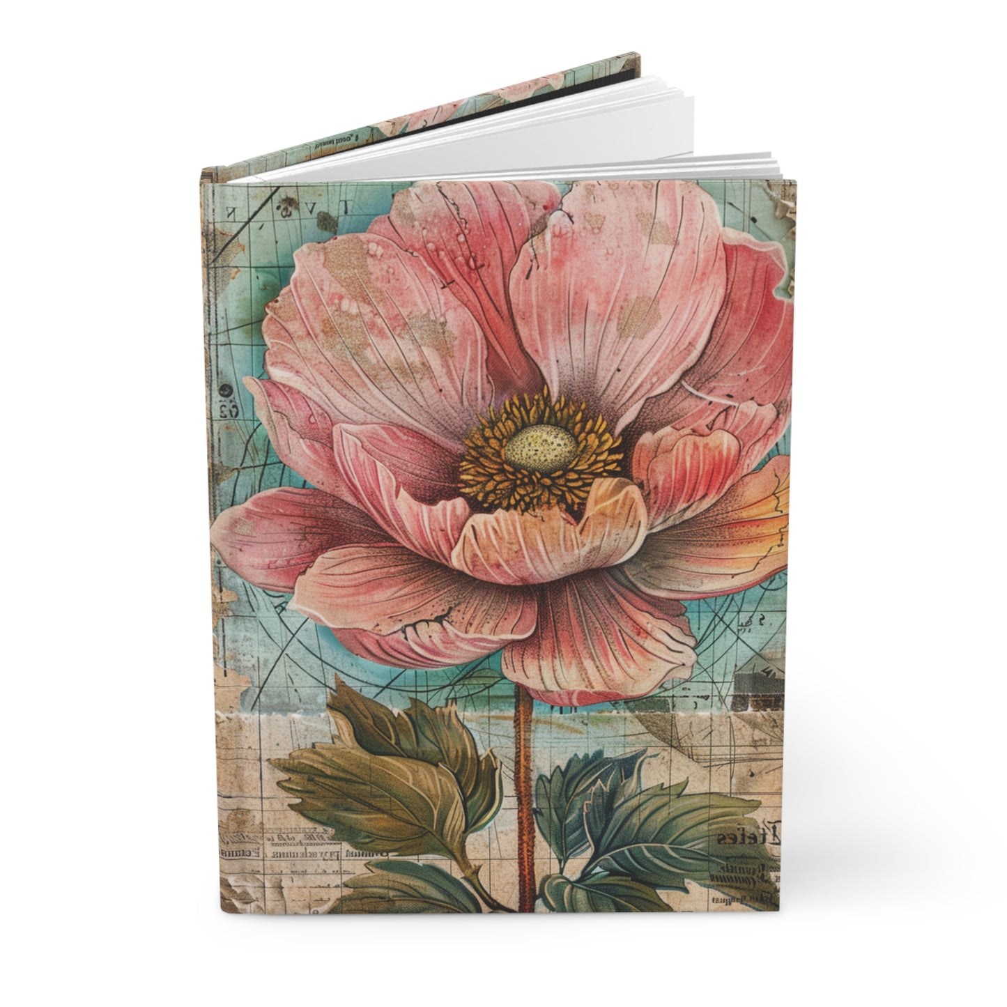 Vintage Prints Hardcover Journal