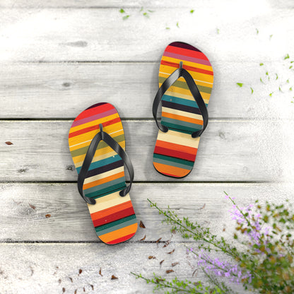 Colorful Stripes  Flip-Flops