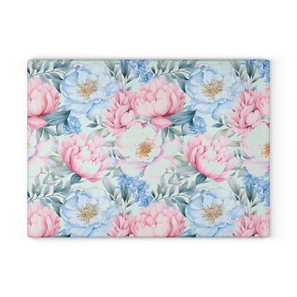 Floral Glass Cutting Board