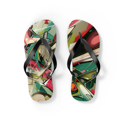 Graffiti Theme Flip-Flops