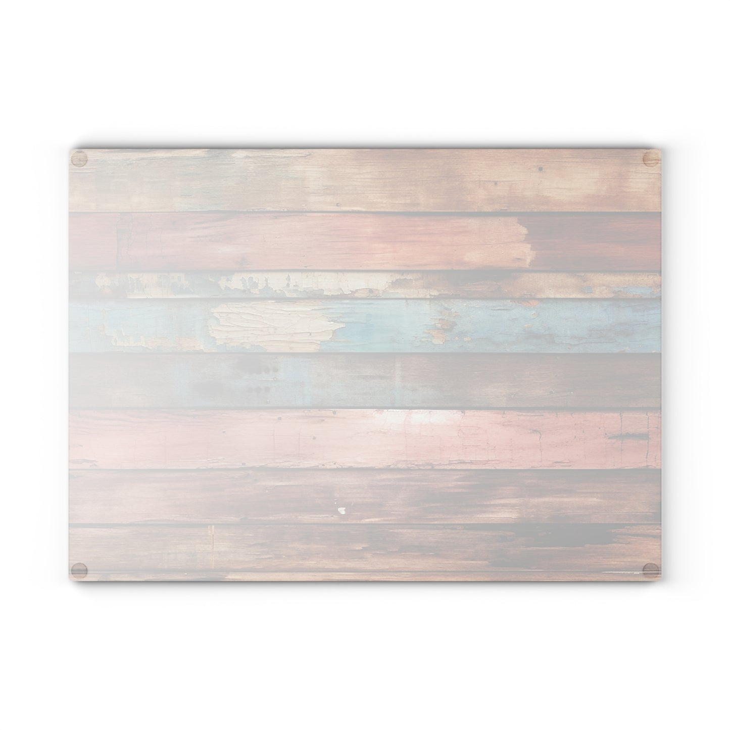 Wooden Print Glass Cutting Board