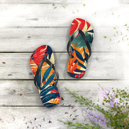 Abstract Tropics Pattern Flip-Flops