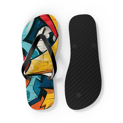 Graffiti Theme Flip-Flops