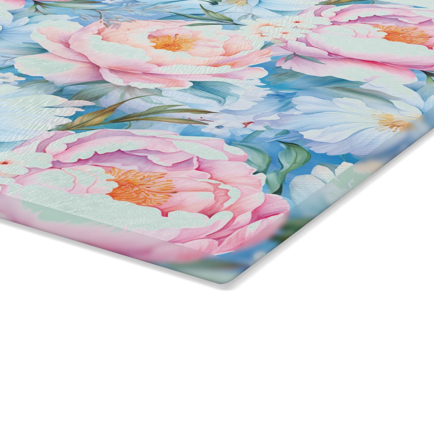 Floral Glass Cutting Board