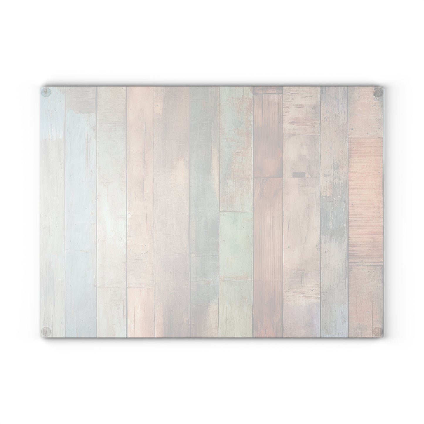 Wooden Print Glass Cutting Board