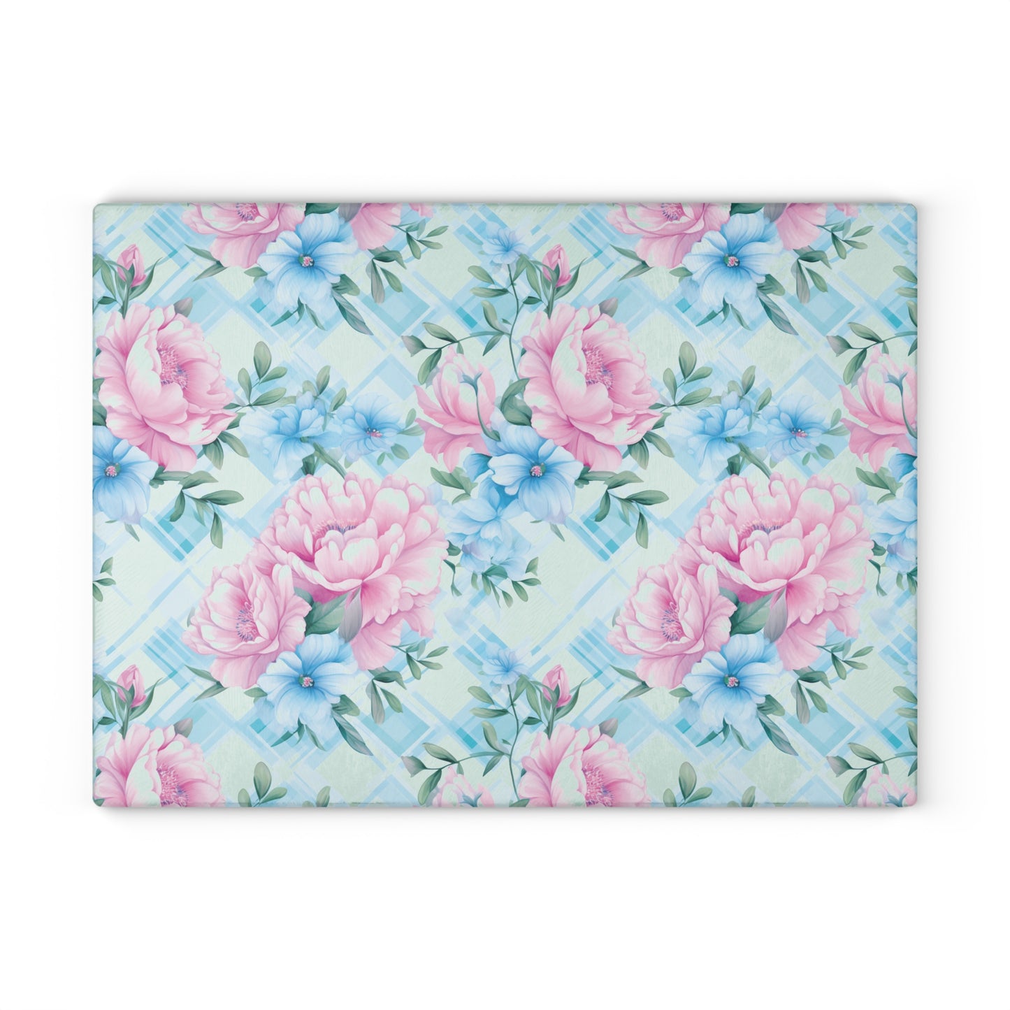 Floral Glass Cutting Board