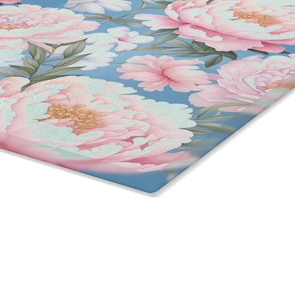 Floral Glass Cutting Board