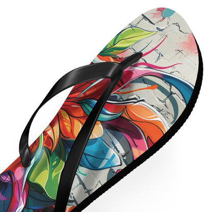 Graffiti Theme Flip-Flops