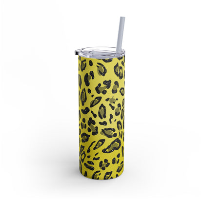 Animal Print Yellow 04 - 20oz Skinny Matte Tumbler