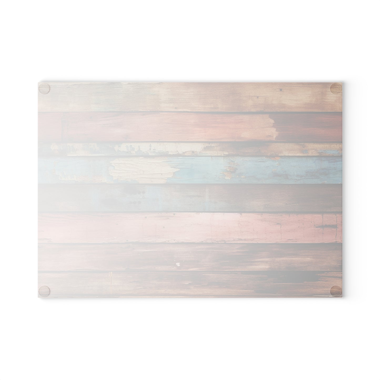 Wooden Print Glass Cutting Board