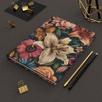 Floral Pattern Hardcover Journal