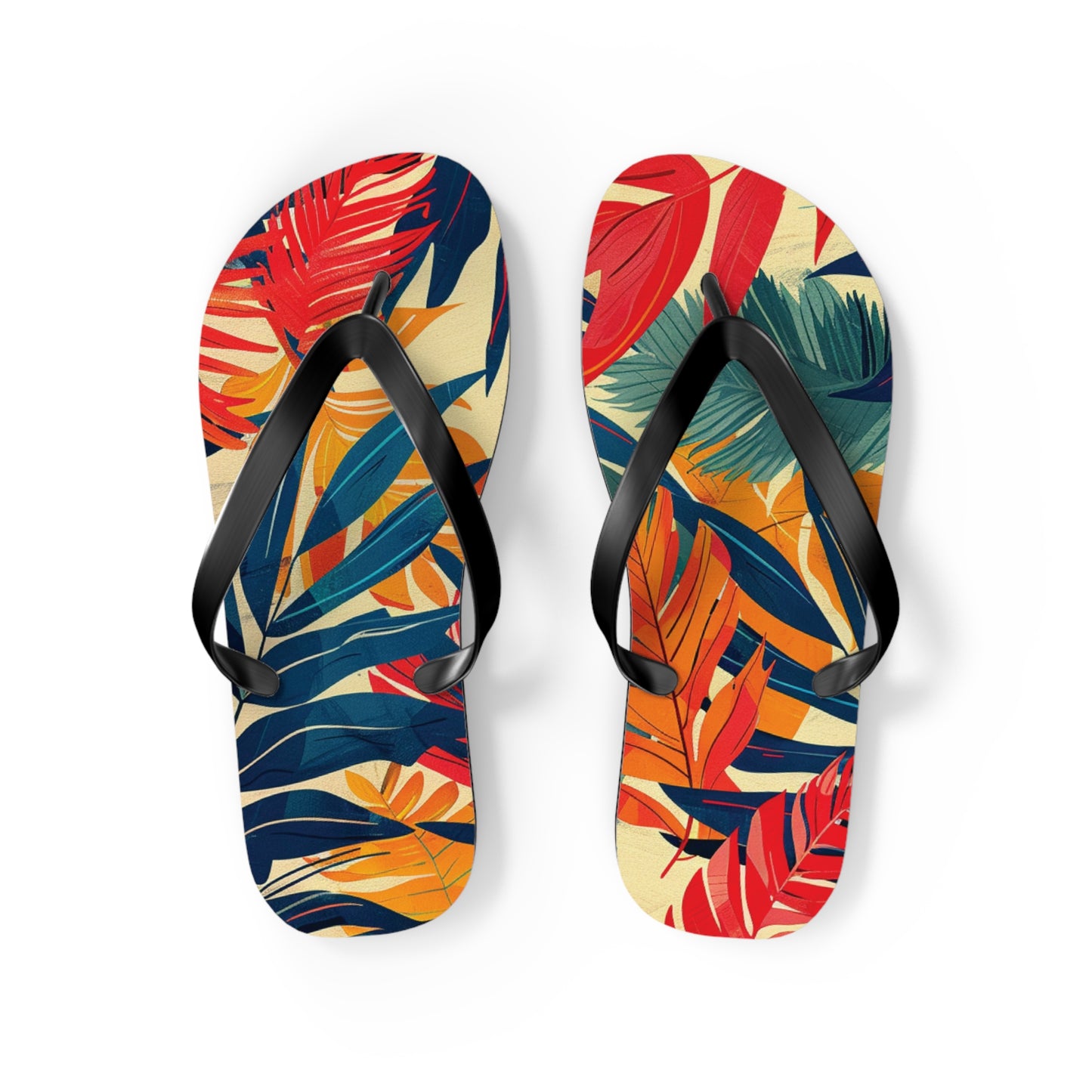 Abstract Tropics Pattern Flip-Flops