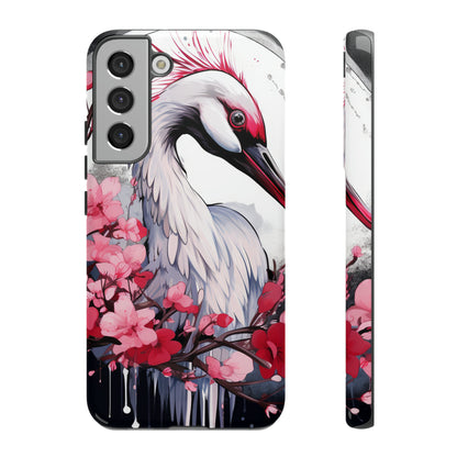 Cranes in Flight: Red-Crowned Crane Phone Case