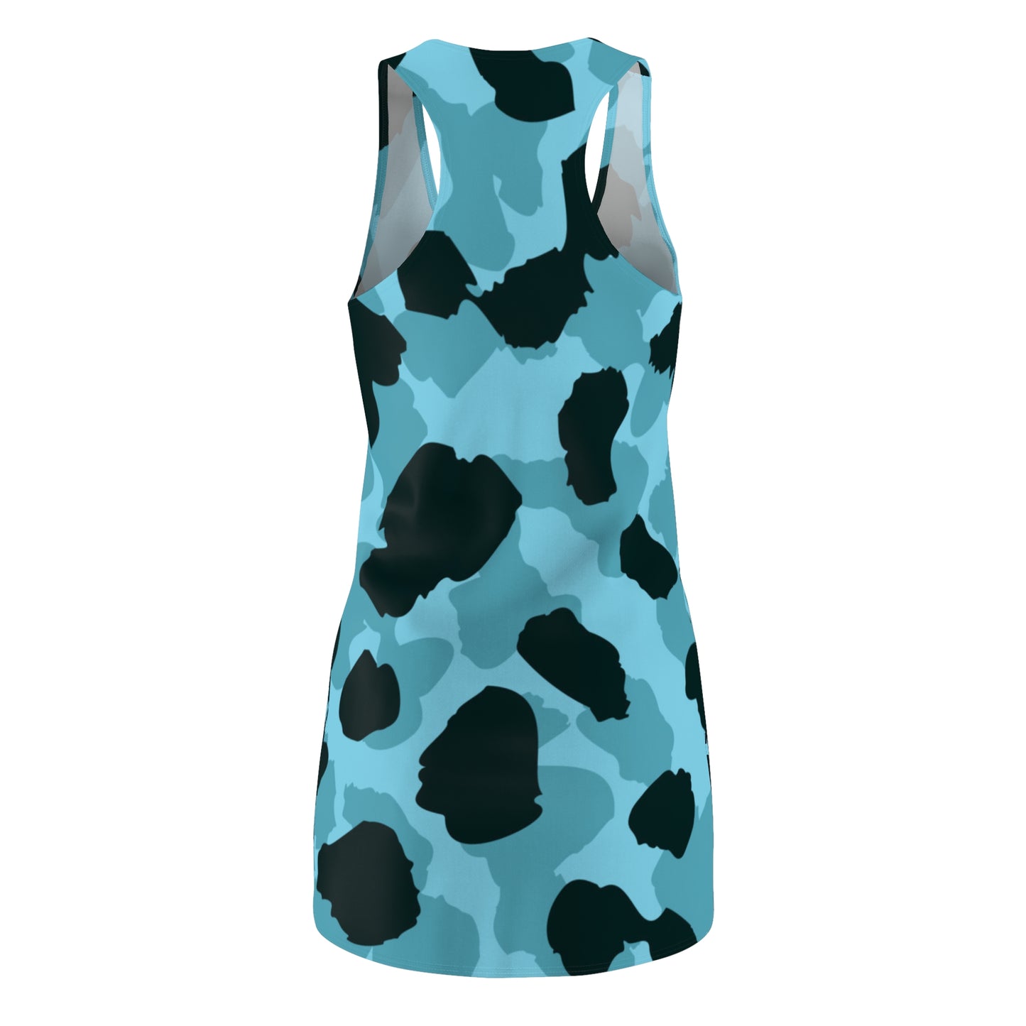 Leopard Pattern Women's Cut & Sew Racerback Dress