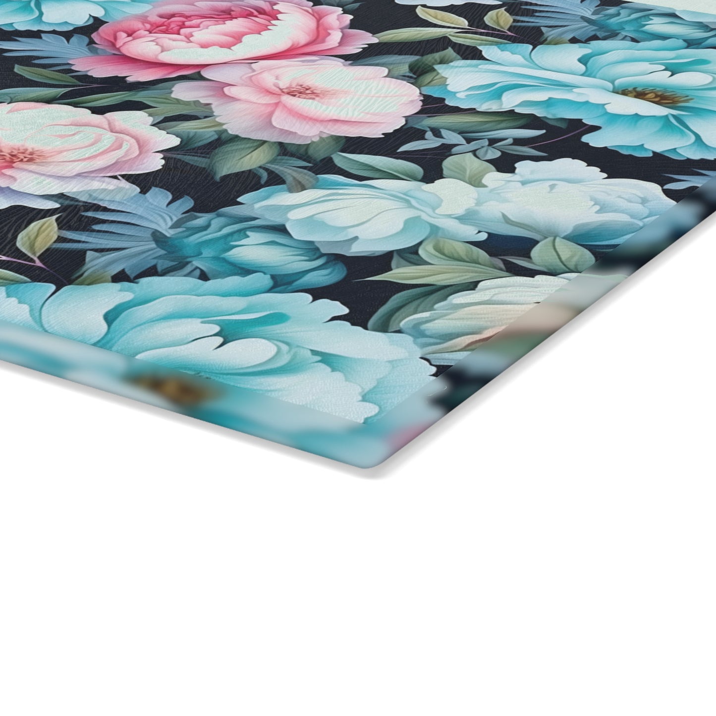 Floral Glass Cutting Board