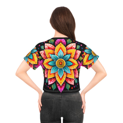 Mandala Art (AOP) Crop Tee