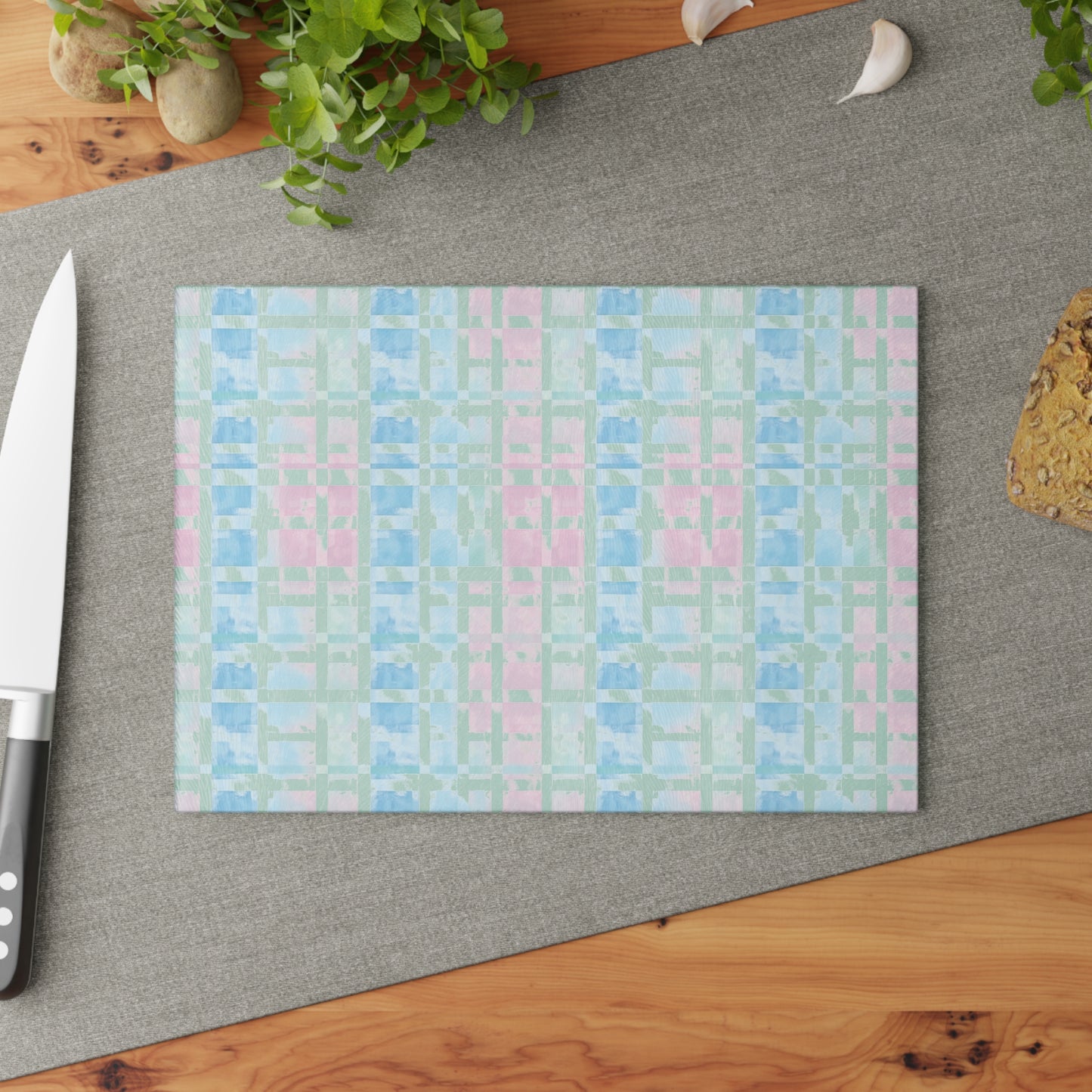 Floral Glass Cutting Board