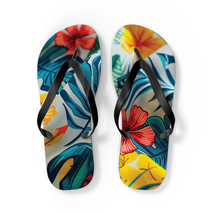 Abstract Tropics Pattern Flip-Flops