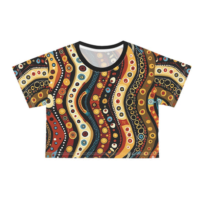 Aboriginal Art (AOP) Crop Tee