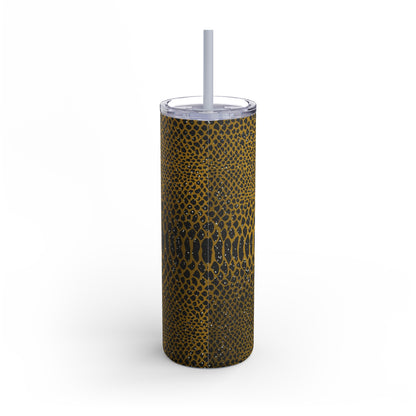 Animal Print Amber 05 - 20oz Skinny Matte Tumbler