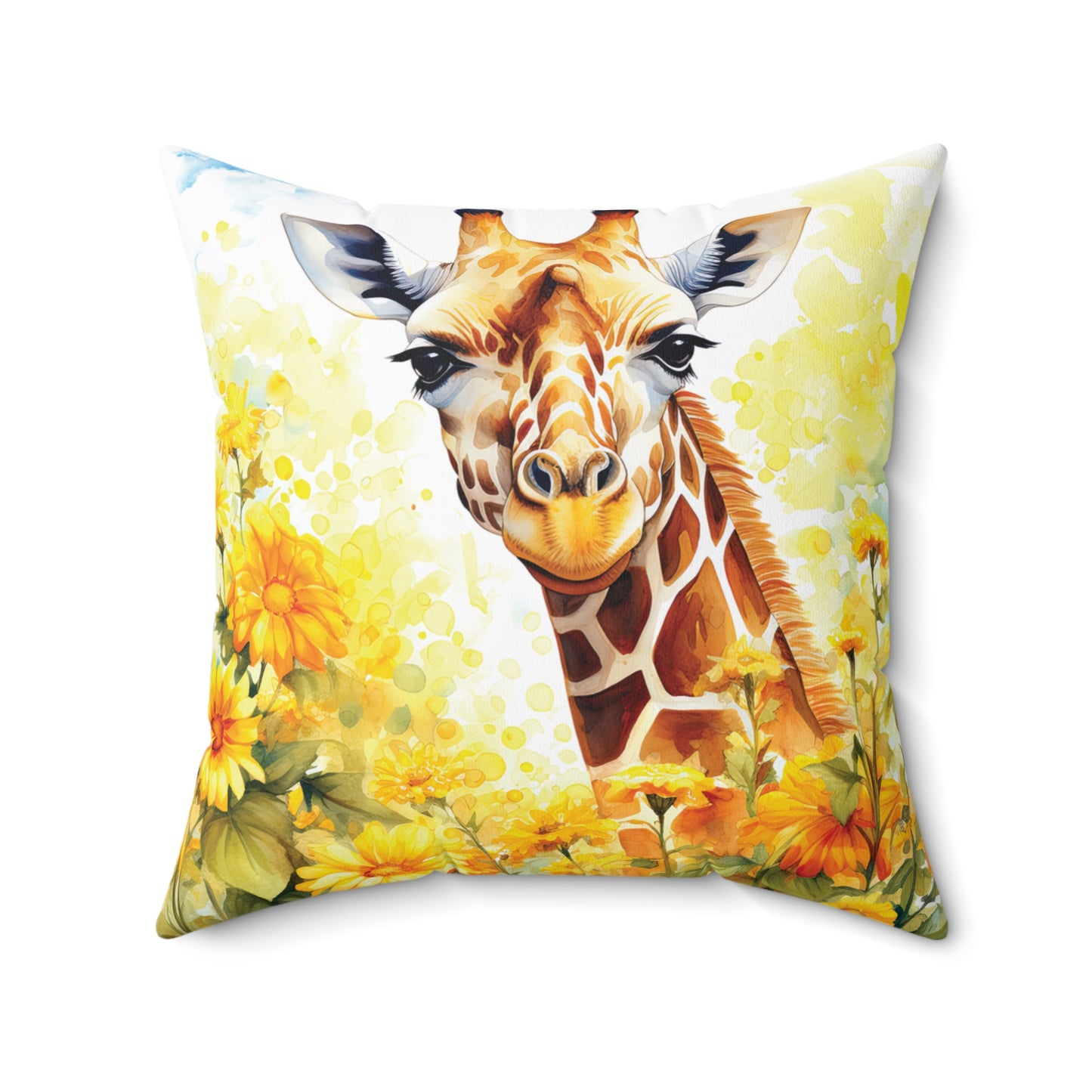 Animals Print Spun Polyester Square Pillow