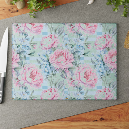 Floral Glass Cutting Board