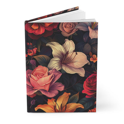 Floral Pattern Hardcover Journal