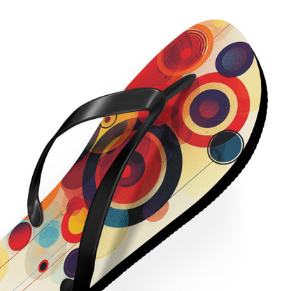 Abstract Decorative Circles  Flip-Flops