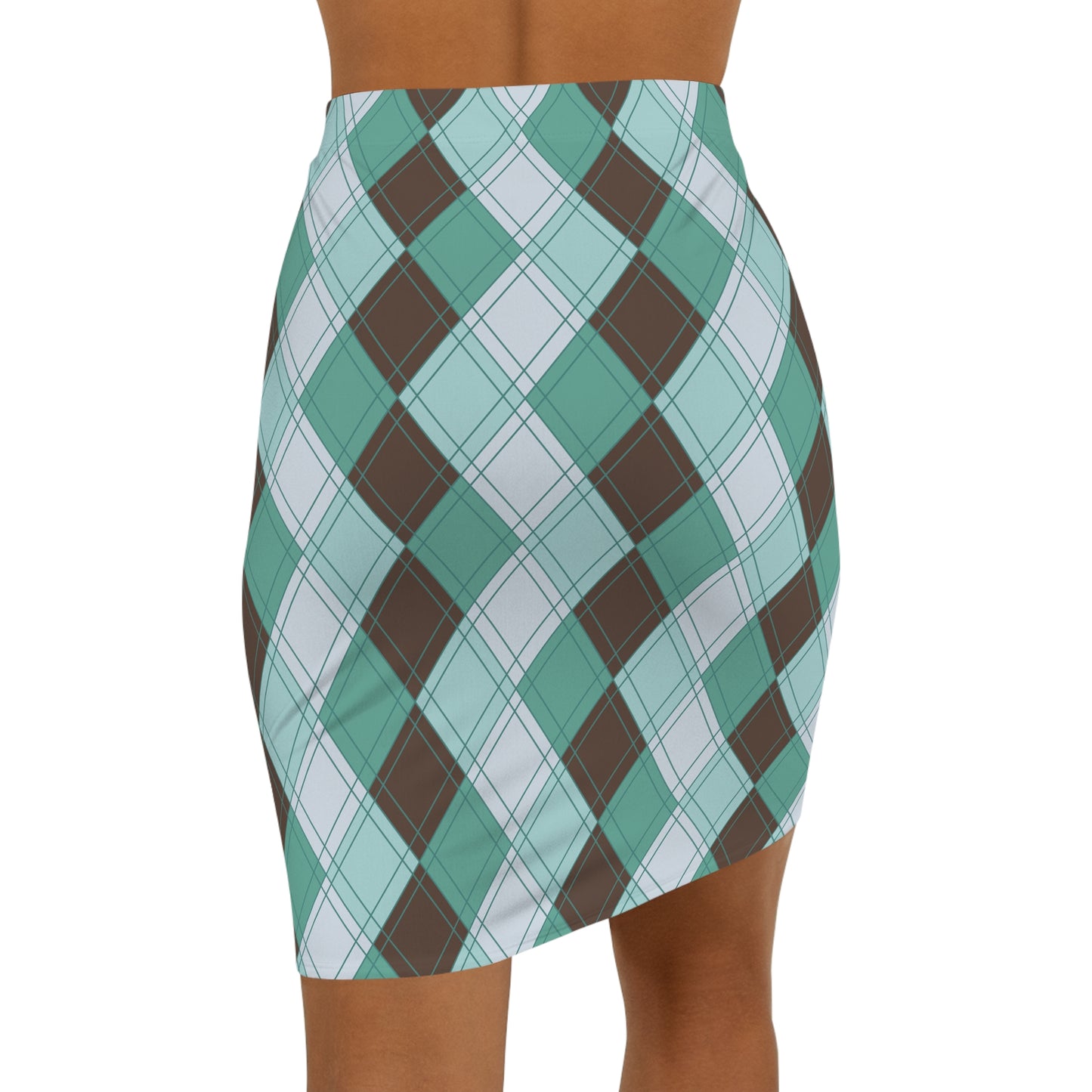 Women's Mid-Waist Pencil Skirt (AOP)