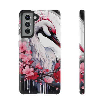 Cranes in Flight: Red-Crowned Crane Phone Case