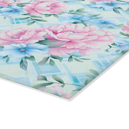 Floral Glass Cutting Board