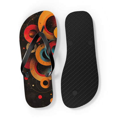 Abstract Decorative Circles  Flip-Flops