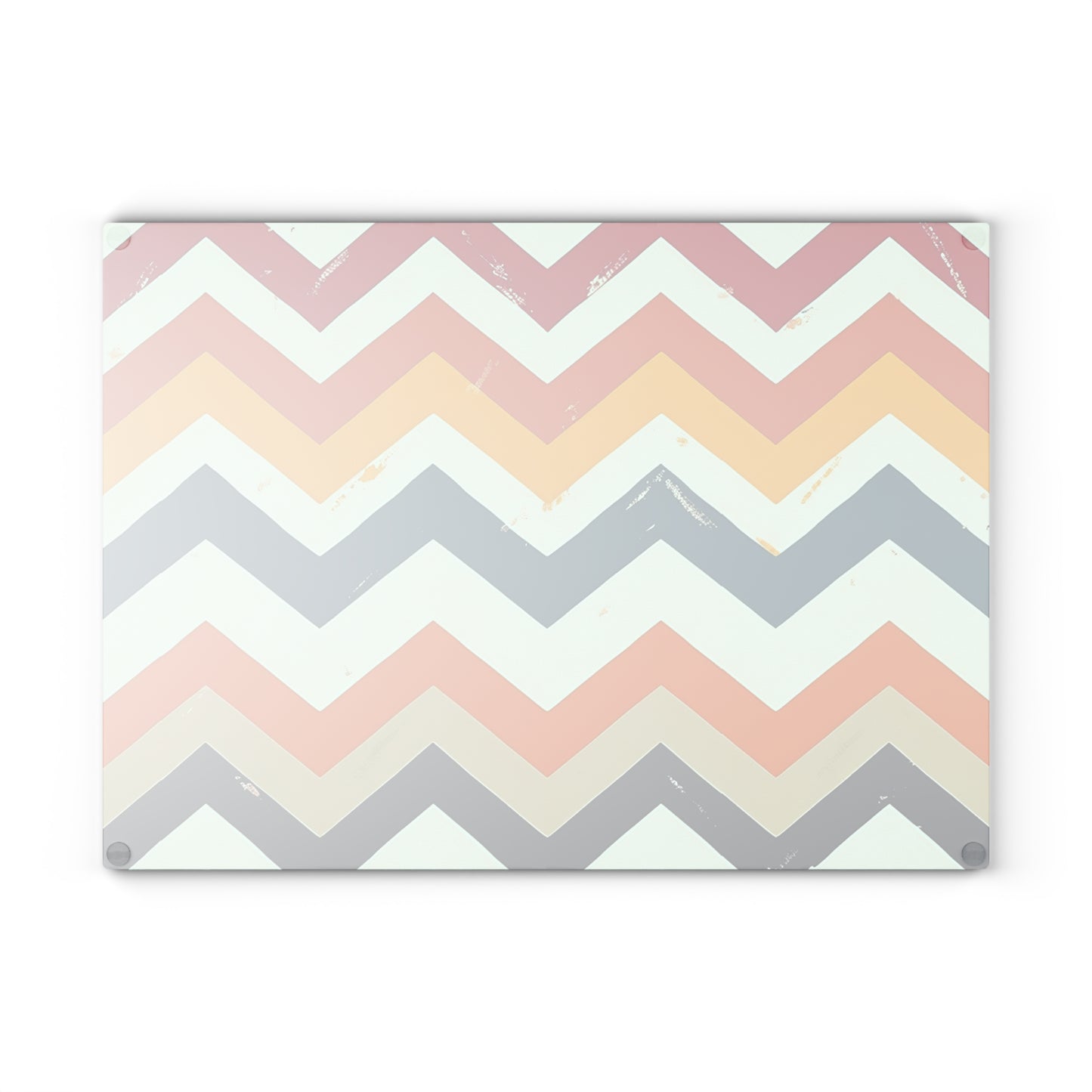 Chevron Print Glass Cutting Board