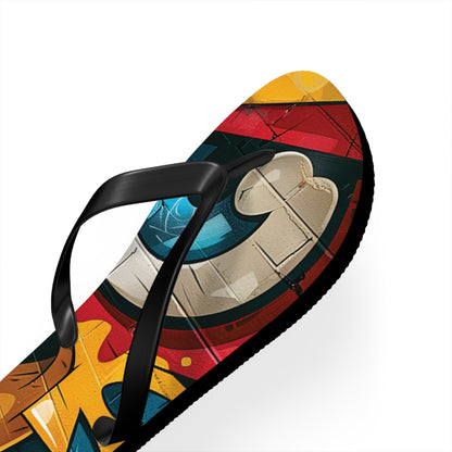 Graffiti Theme Flip-Flops