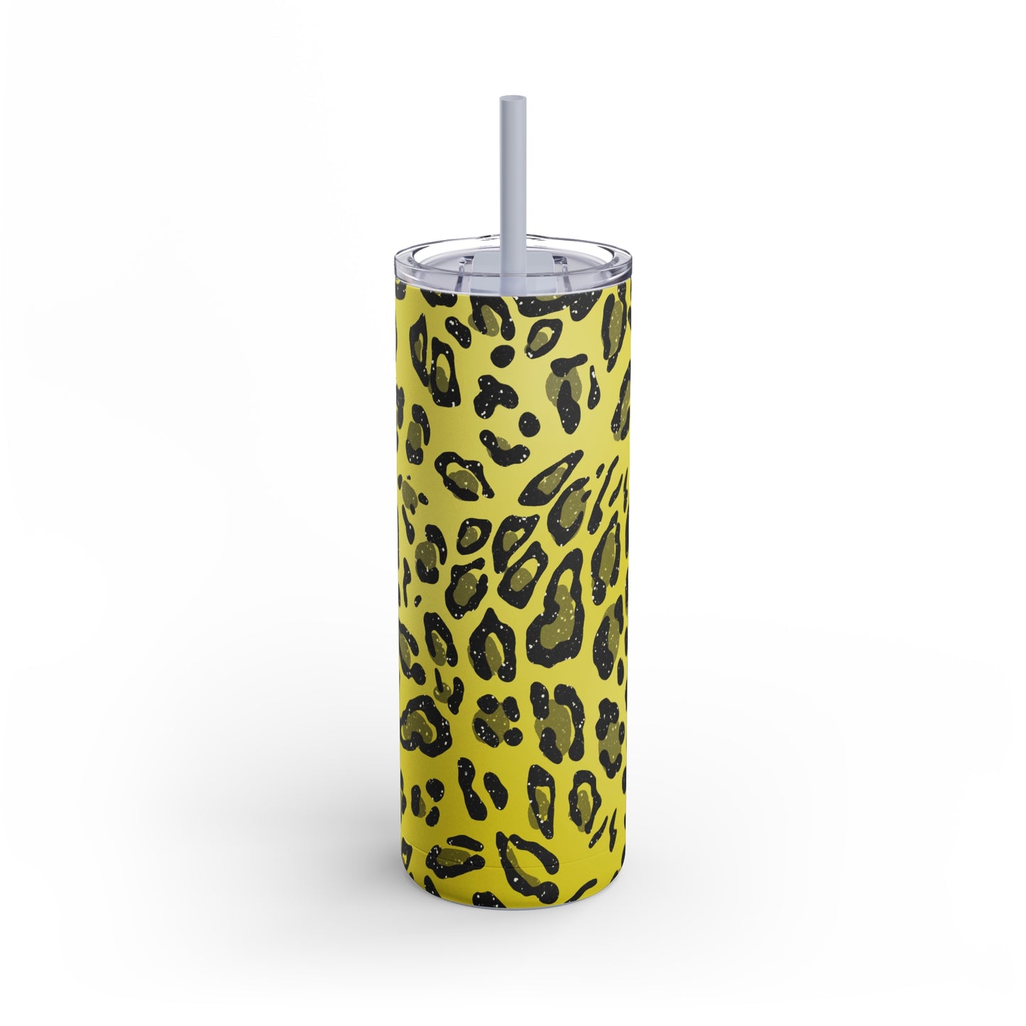 Animal Print Yellow 04 - 20oz Skinny Matte Tumbler