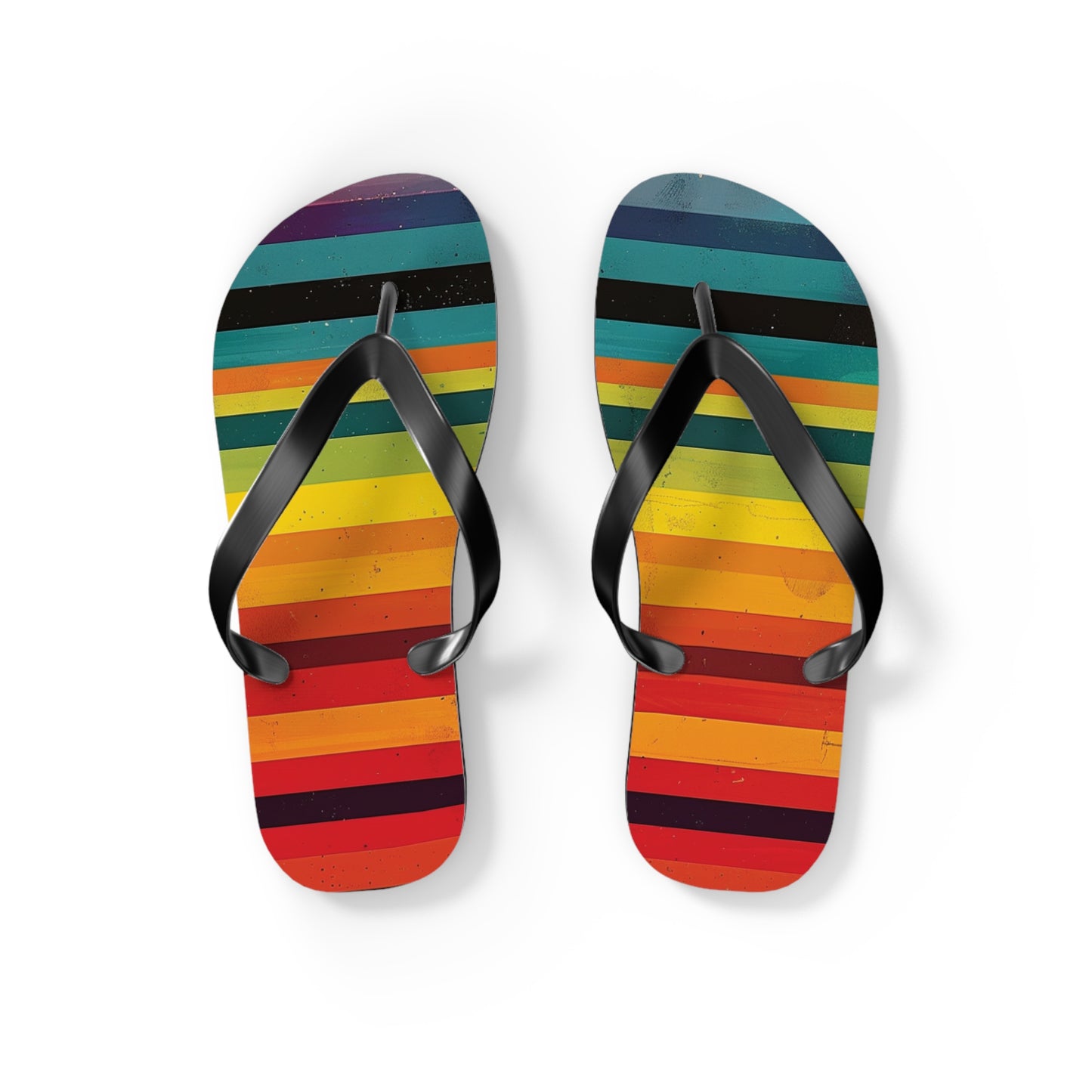 Colorful Stripes  Flip-Flops