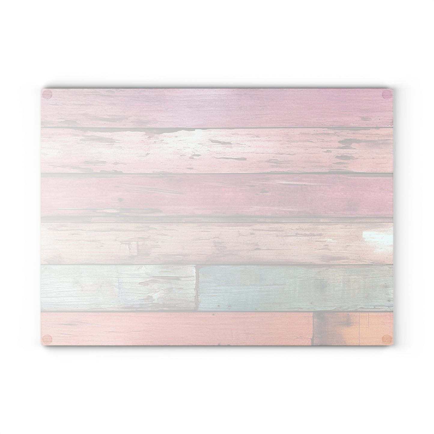 Wooden Print Glass Cutting Board