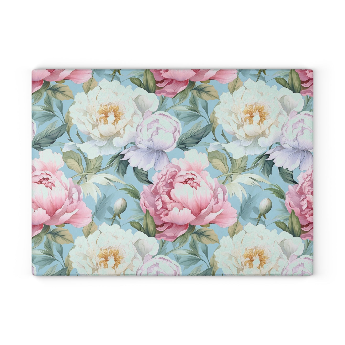 Floral Glass Cutting Board