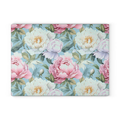 Floral Glass Cutting Board