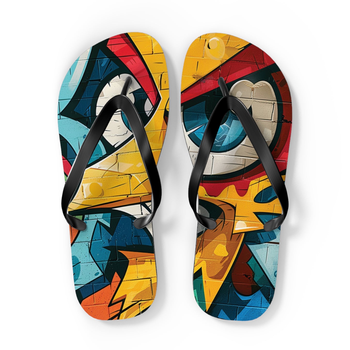 Graffiti Theme Flip-Flops