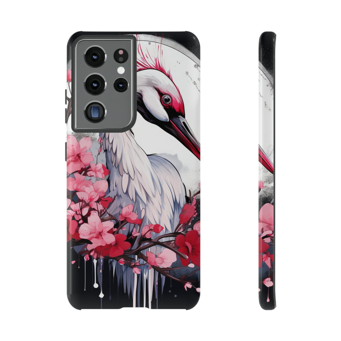 Cranes in Flight: Red-Crowned Crane Phone Case