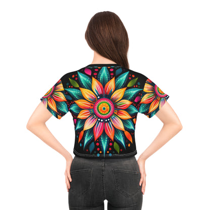 Mandala Art (AOP) Crop Tee