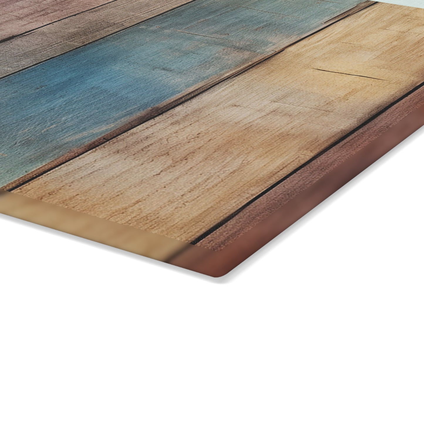 Wooden Print Glass Cutting Board