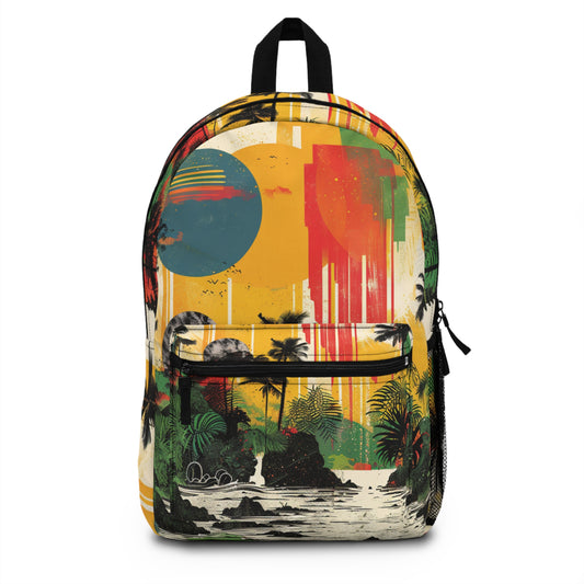 Tropical Print Back-Pack