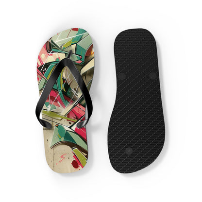 Graffiti Theme Flip-Flops